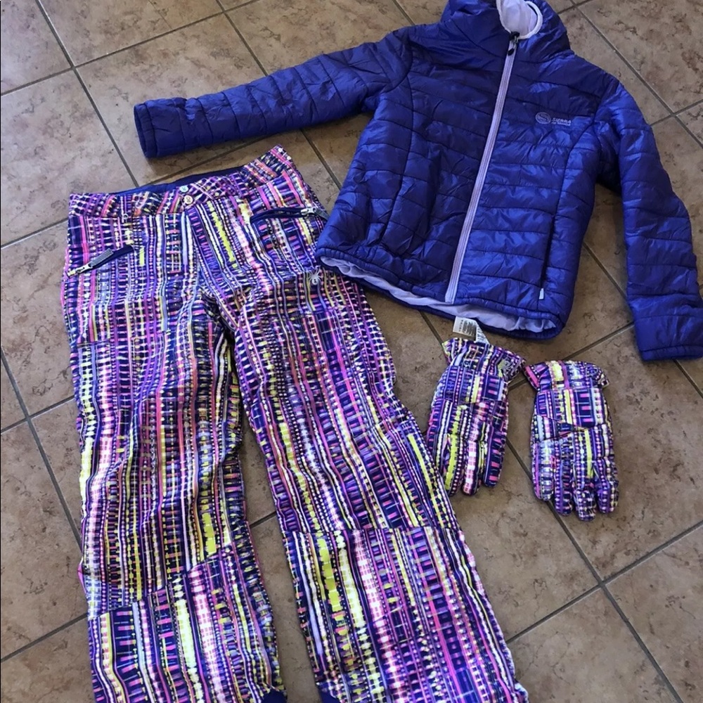 SPYDER GIRLs VIXEN Ski Snowboard PANT HARMONY ACID